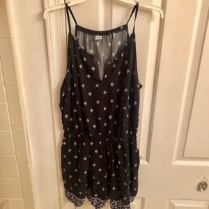 Black and white romper